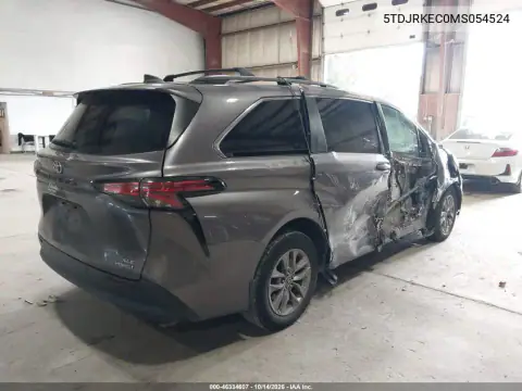 5TDJRKEC0MS054524 — 2021 Toyota Sienna, фото 4 с аукциона IAAI, правый бок