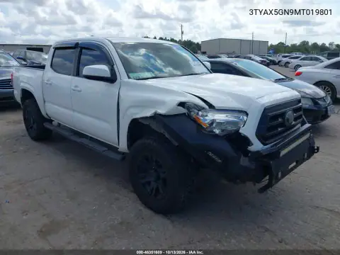 3TYAX5GN9MT019801 — 2021 Toyota Tacoma, фото 2 с аукциона IAAI, Передняя часть справа