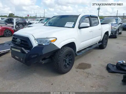 3TYAX5GN9MT019801 — 2021 Toyota Tacoma, фото 3 с аукциона IAAI, Передняя часть справа