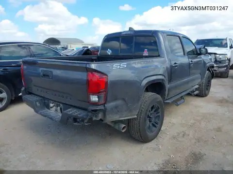 3TYAX5GN3MT031247 — 2021 Toyota Tacoma, фото 5 з IAAI, Передня частина