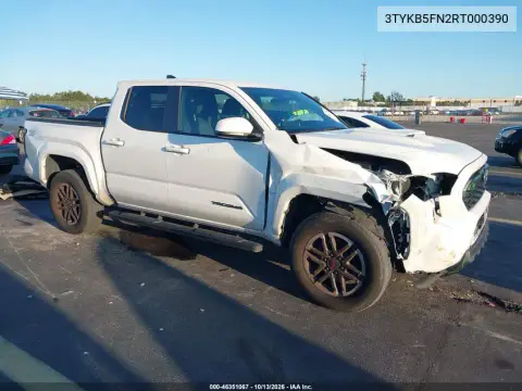 2024 Toyota Tacoma Trd Sport VIN 3TYKB5FN2RT000390 фото 2