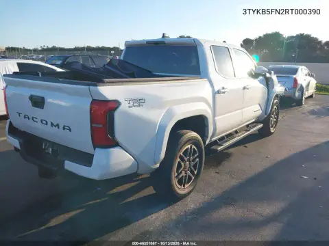 2024 Toyota Tacoma Trd Sport VIN 3TYKB5FN2RT000390 фото 5