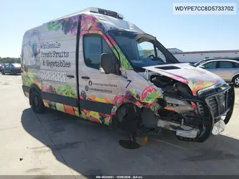 2013 Freightliner Sprinter 2500 VIN WDYPE7CC8D5733702 фото 1