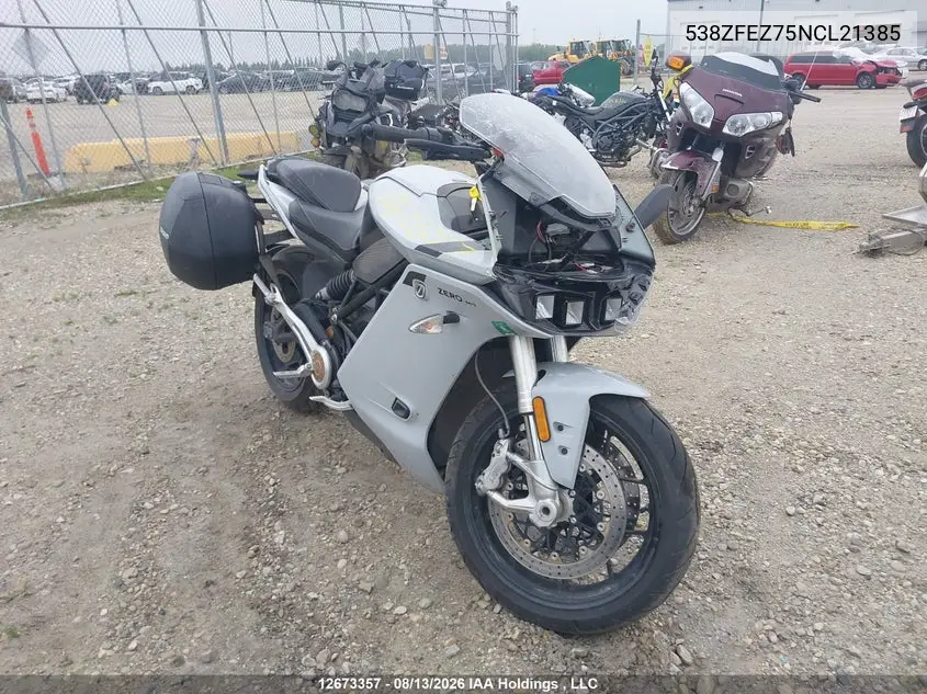 2022 Zero Motorcycles Inc Sr/S VIN 538ZFEZ75NCL21385 фото 1
