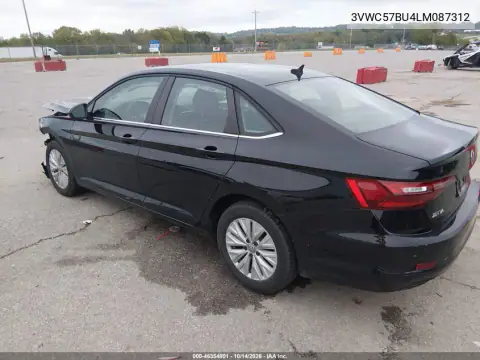 3VWC57BU4LM087312 — 2020 Volkswagen Jetta, photo 4 from IAAI, Front end