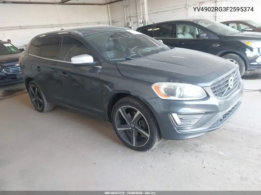 2015 Volvo Xc60 T6 R-Design Premier Plus VIN YV4902RG3F2595374 фото 2