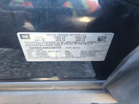 1GKKNVLS6HZ200770 — 2017 GMC Acadia, фото 12 з Аукцион 21.10.2026, Передня частина