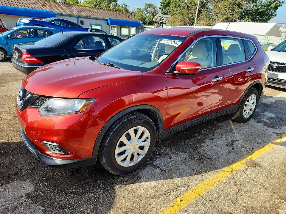 KNMAT2MV6FP591609 Nissan Rogue 2015 — повреждение Передняя часть, фото до ремонта