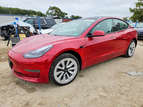 5YJ3E1EB5MF054397 — 2021 Tesla Model 3, Undercarriage damage (Undercarriage), before-repair photos